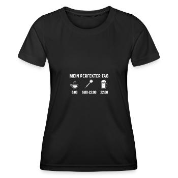 Mein Perfekter Tag - Dart - - Frauen Funktions-T-Shirt - Schwarz - Vorne - AI Model Female 172 light (172cm)
