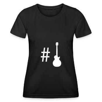 Hashtag - Guitar - - Women's Functional T-Shirt - black - Front - AI Model Female 172 light (172cm)