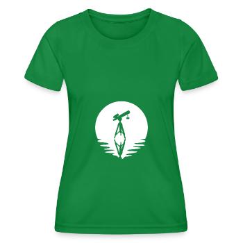 Cercle et réflexion - Astronomie - - T-shirt sport Femme - vert - Devant - AI Model Female 172 dark (172cm)