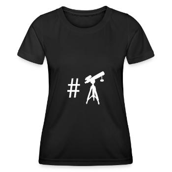Hashtag - Astronomy - - Women's Functional T-Shirt - black - Front - AI Model Female 172 light (172cm)