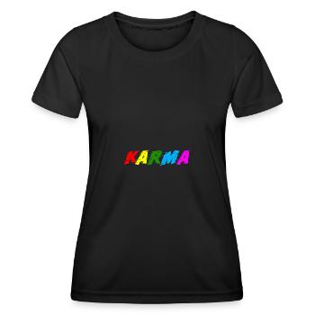 Karma - T-shirt sport Femme - noir - Devant - AI Model Female 172 light (172cm)