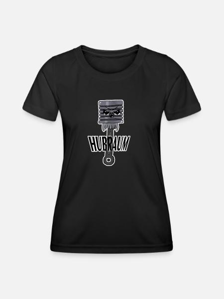 Hubraum - Frauen Funktions-T-Shirt - Schwarz