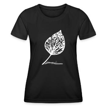 Autumn leaves with shade - Women's Functional T-Shirt - black - Front - AI Model Female 172 light (172cm)