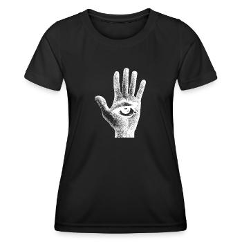 Hand Eye Seeing All - Women's Functional T-Shirt - black - Front - AI Model Female 172 light (172cm)
