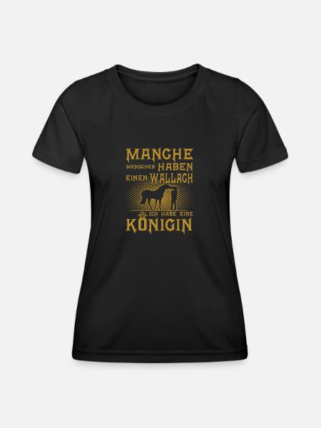 Mein Königen - Frauen Funktions-T-Shirt - Schwarz