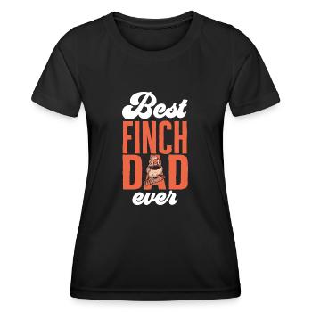 Zebra Finches Bird Zebra Finch - Women's Functional T-Shirt - black - Front - AI Model Female 172 light (172cm)