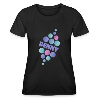 Vorname Benny - Frauen Funktions-T-Shirt - Schwarz - Vorne - AI Model Female 172 light (172cm)