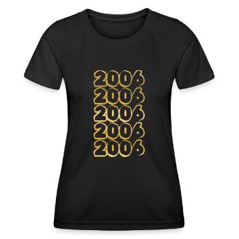 Year 2006 - Women's Functional T-Shirt - black - Front - AI Model Female 172 light (172cm)