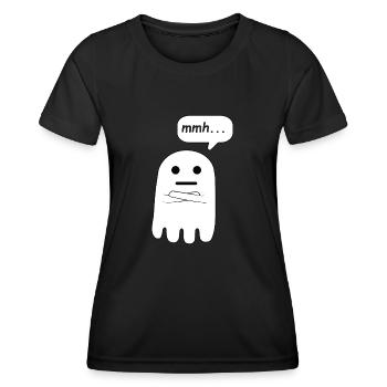 Mmmmh - T-shirt sport Femme - noir - Devant - AI Model Female 172 light (172cm)