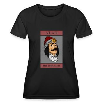 Vlad Tepes Transsilvanien Rumänien Rumänien - Frauen Funktions-T-Shirt - Schwarz - Vorne - AI Model Female 172 light (172cm)