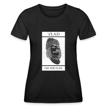 Vlad Tepes Transsilvanien Rumänien Rumänien - Frauen Funktions-T-Shirt - Schwarz - Vorne - AI Model Female 172 light (172cm)