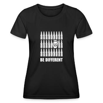 Be different Geschenk Hessisch Hessen Appelwoi - T-shirt sport Femme - noir - Devant - AI Model Female 172 light (172cm)