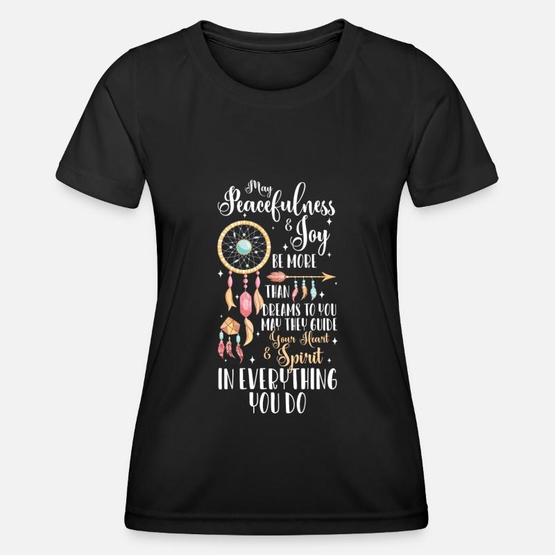 Dream Catcher Tattoo Dreaming - Women's Functional T-Shirt - black