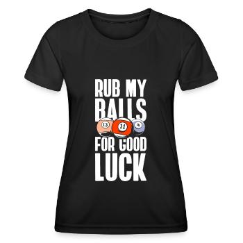 Billard Joueur de billard Kö 8-Ball - T-shirt sport Femme - noir - Devant - AI Model Female 172 light (172cm)