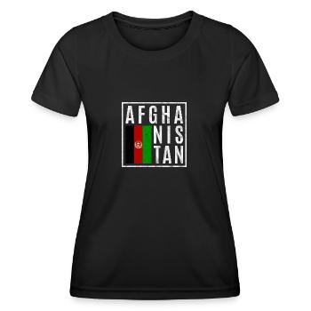 Afghanistan - T-shirt sport Femme - noir - Devant - AI Model Female 172 light (172cm)