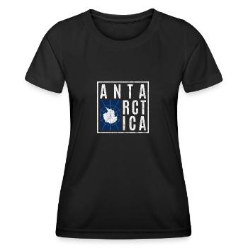 Antarctica - Women's Functional T-Shirt - black - Front - AI Model Female 172 light (172cm)