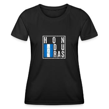 Honduras - Frauen Funktions-T-Shirt - Schwarz - Vorne - AI Model Female 172 light (172cm)