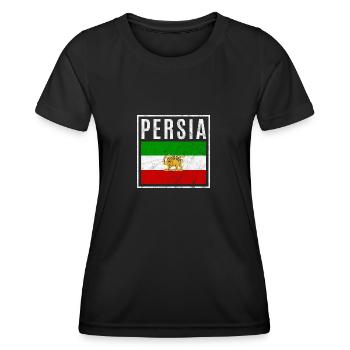 Perse - T-shirt sport Femme - noir - Devant - AI Model Female 172 light (172cm)