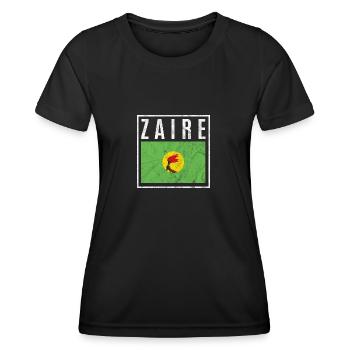 Zaire - Frauen Funktions-T-Shirt - Schwarz - Vorne - AI Model Female 172 light (172cm)