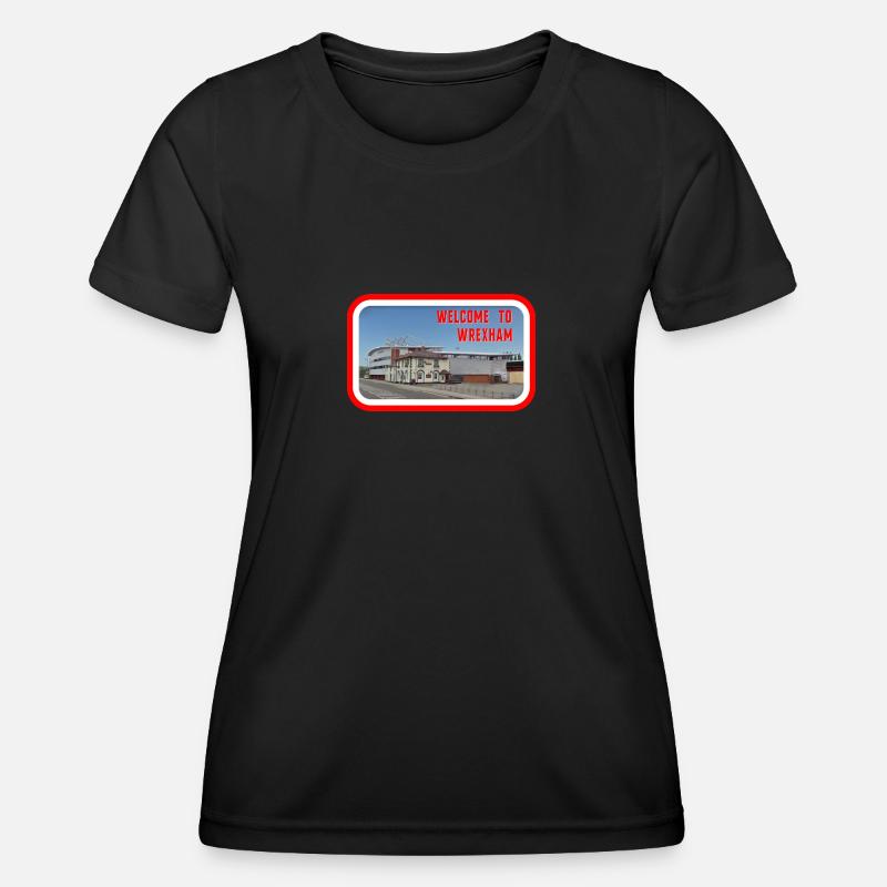 WELCOME TO WREXHAM - Women's Functional T-Shirt - black
