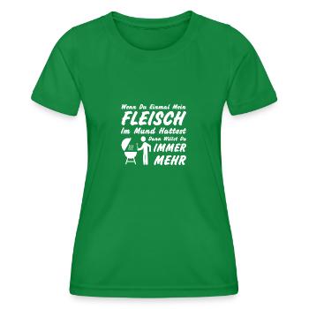 fleisch - Frauen Funktions-T-Shirt - Kelly Green - Vorne - AI Model Female 172 dark (172cm)