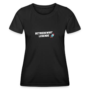 Betriebswirt Legende BWL Memes - Frauen Funktions-T-Shirt - Schwarz - Vorne - AI Model Female 172 light (172cm)