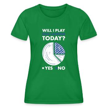 Sport Will I Play Field Lacrosse - Women's Functional T-Shirt - kelly green - Front - AI Model Female 172 dark (172cm)