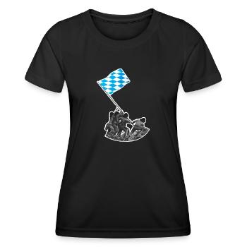 Weltmetropole Bayern - Frauen Funktions-T-Shirt - Schwarz - Vorne - AI Model Female 172 light (172cm)