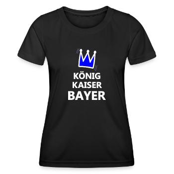 Kaiser aus Bavaria - Frauen Funktions-T-Shirt - Schwarz - Vorne - AI Model Female 172 light (172cm)
