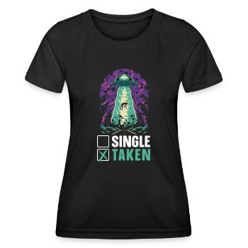 Alien Lover Alien Being Ufo - Women's Functional T-Shirt - black - Front - AI Model Female 172 light (172cm)