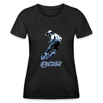 bmx - T-shirt sport Femme - noir - Devant - AI Model Female 172 light (172cm)
