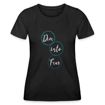 bungee jumping experiences courage - Frauen Funktions-T-Shirt - Schwarz - Vorne - AI Model Female 172 light (172cm)