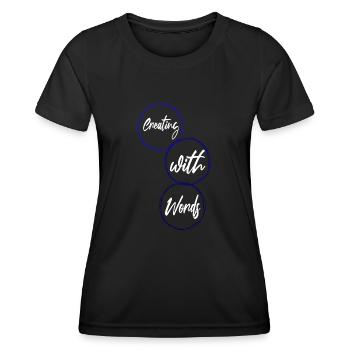 authorship originality jokes writing process - Frauen Funktions-T-Shirt - Schwarz - Vorne - AI Model Female 172 light (172cm)