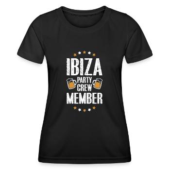 Ibiza Party Crew - Women's Functional T-Shirt - black - Front - AI Model Female 172 light (172cm)
