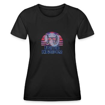 Great Britain - Women's Functional T-Shirt - black - Front - AI Model Female 172 light (172cm)