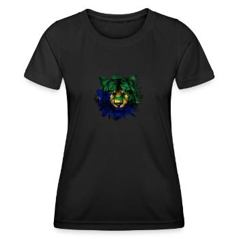 Weihnachtsinsel - Frauen Funktions-T-Shirt - Schwarz - Vorne - AI Model Female 172 light (172cm)
