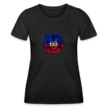 Haiti - Frauen Funktions-T-Shirt - Schwarz - Vorne - AI Model Female 172 light (172cm)