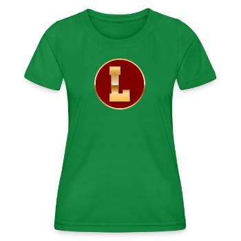 Lettre L - T-shirt sport Femme - vert - Devant - AI Model Female 172 dark (172cm)