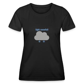 Light Snowfall - Women's Functional T-Shirt - black - Front - AI Model Female 172 light (172cm)