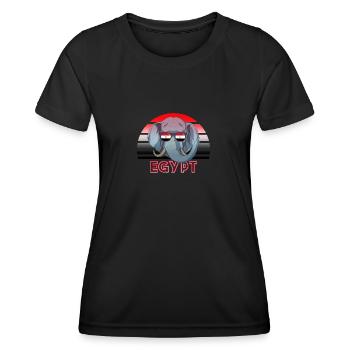 Ägypten - Frauen Funktions-T-Shirt - Schwarz - Vorne - AI Model Female 172 light (172cm)