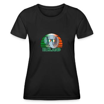 Irland - Frauen Funktions-T-Shirt - Schwarz - Vorne - AI Model Female 172 light (172cm)