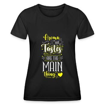 Chef Gourmet Chef’s Hat Gastronomie - T-shirt sport Femme - noir - Devant - AI Model Female 172 light (172cm)