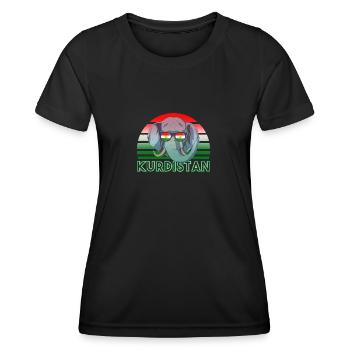 Kurdistan - T-shirt sport Femme - noir - Devant - AI Model Female 172 light (172cm)