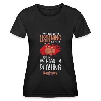 Folk music party Schlager music celebrations - Women's Functional T-Shirt - black - Front - AI Model Female 172 light (172cm)