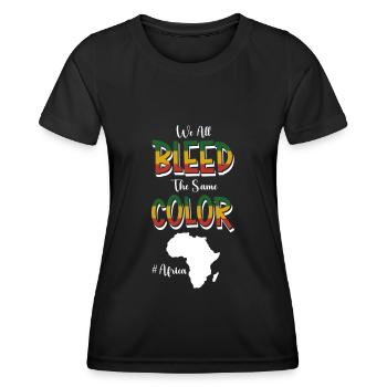 Wildnis Kultur Tiere Serengeti - Frauen Funktions-T-Shirt - Schwarz - Vorne - AI Model Female 172 light (172cm)