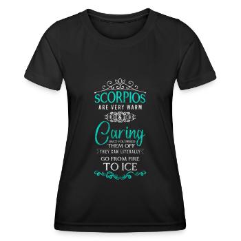 Skorpion Tierkreiszeichen Konstellation - Frauen Funktions-T-Shirt - Schwarz - Vorne - AI Model Female 172 light (172cm)
