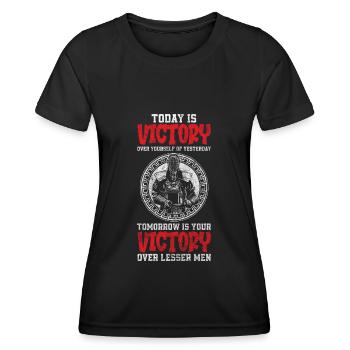 Japan Honor Katana - Women's Functional T-Shirt - black - Front - AI Model Female 172 light (172cm)