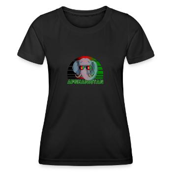 Afghanistan - T-shirt sport Femme - noir - Devant - AI Model Female 172 light (172cm)