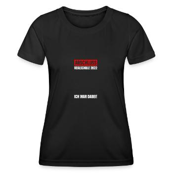 Abschluss Realschule 2022 Realschulabschluss - Frauen Funktions-T-Shirt - Schwarz - Vorne - AI Model Female 172 light (172cm)