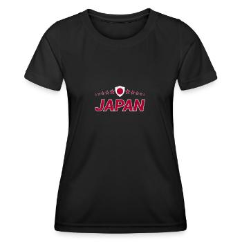 Japon - T-shirt sport Femme - noir - Devant - AI Model Female 172 light (172cm)